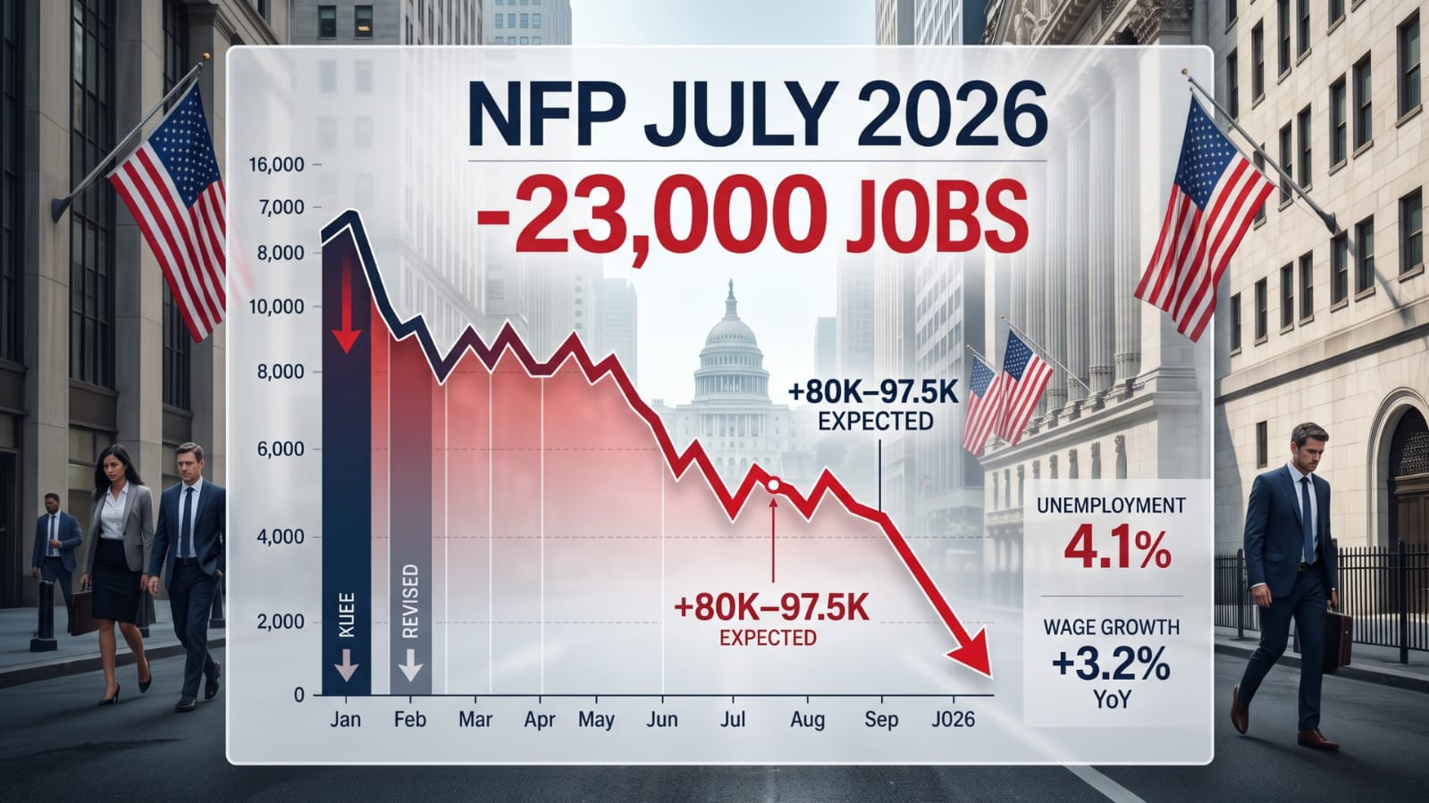 Data Non Farm Payroll AS Anjlok: Kehilangan 23 Ribu Pekerjaan pada Juli 2026