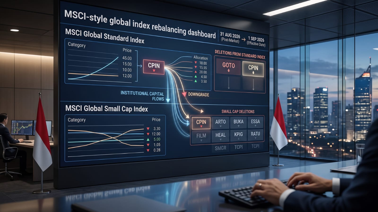Hasil MSCI Review Agustus 2026: GOTO dan CPIN Terdepak dari Indeks Utama